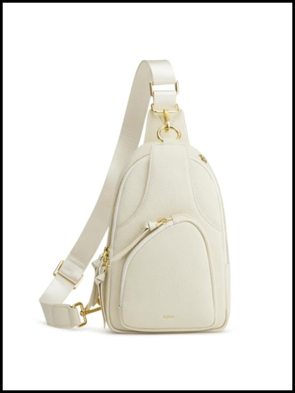 Top Grain Pebbled Cowhide Leather Sling Bag RFID Crossbody Travel